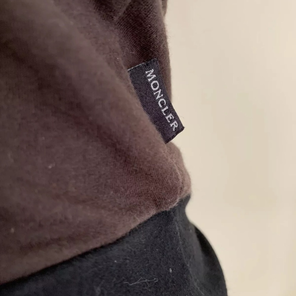 Moncler Full zip fitted top mock neck made Italy size small - Picture 2 of 13